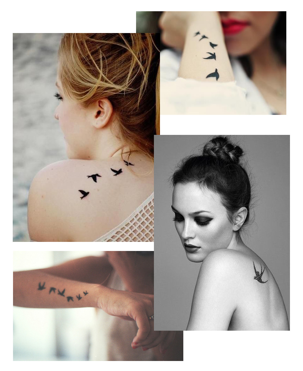 Motif tatouage hirondelle - Inspirations
