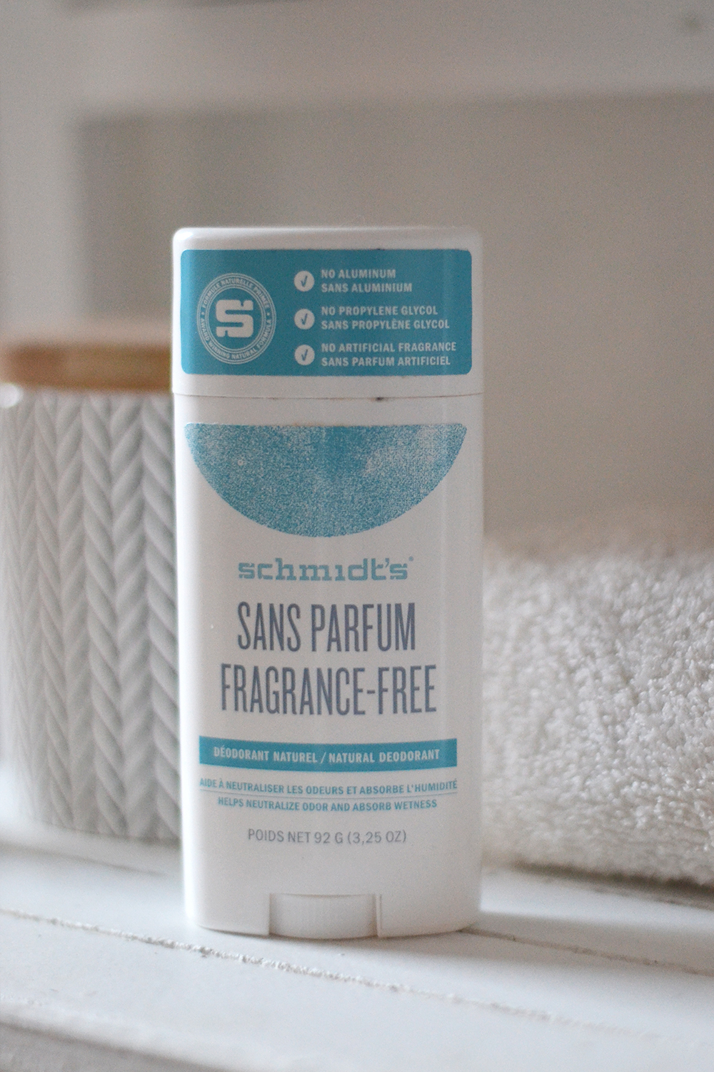 Le déodorant Schmidt's - Fragrance free