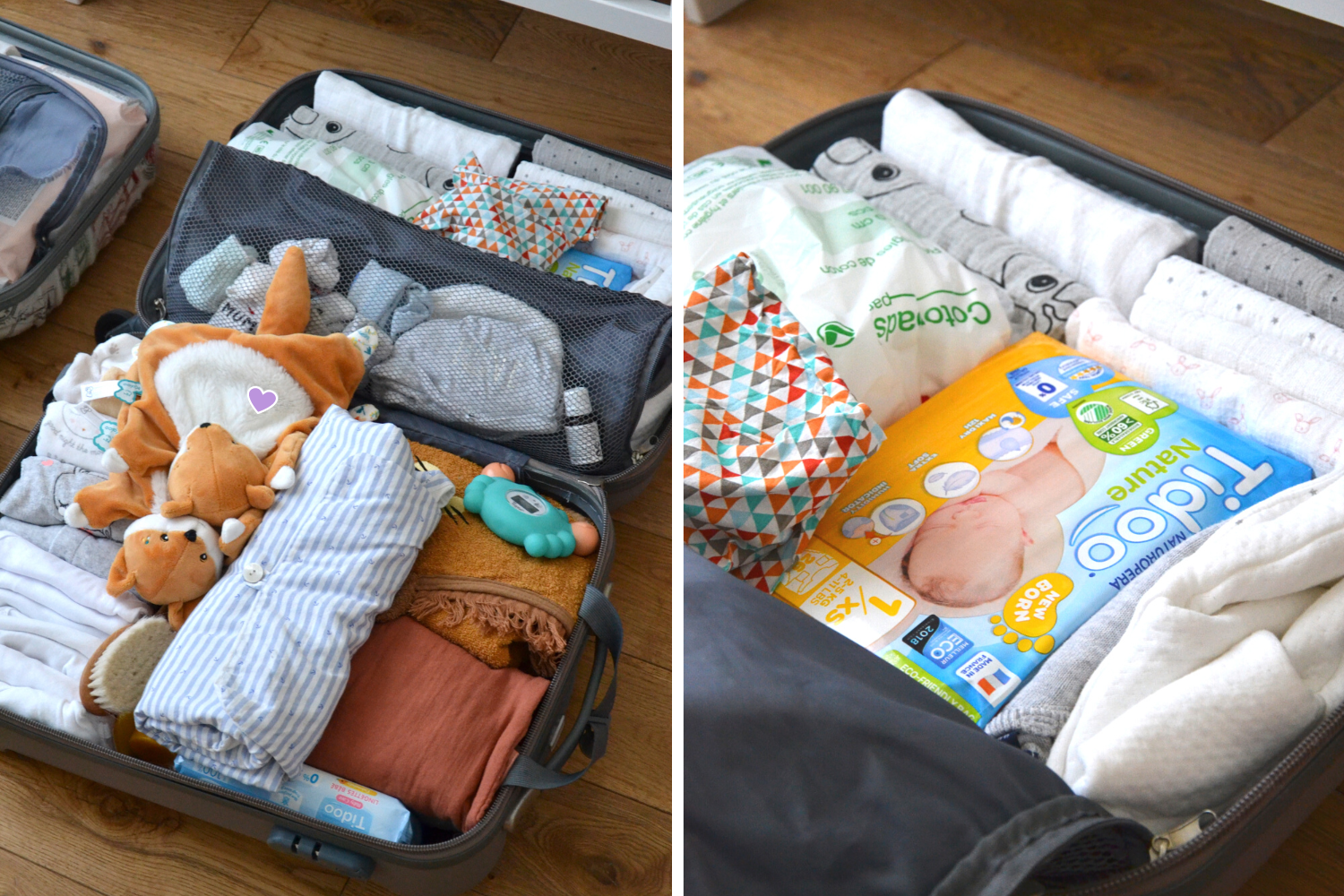La valise – ce qu'il faut prévoir pour votre séjour en maternité
